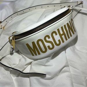 Moschino Bumbag White/gold